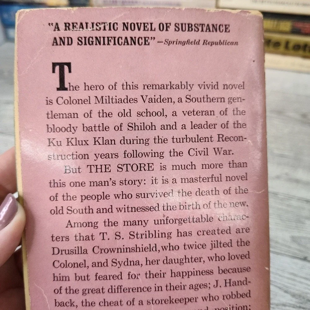 THE STORE by T.S. Stribling Rare 1960s Avon V2046 Paperback Southern Lit Classic